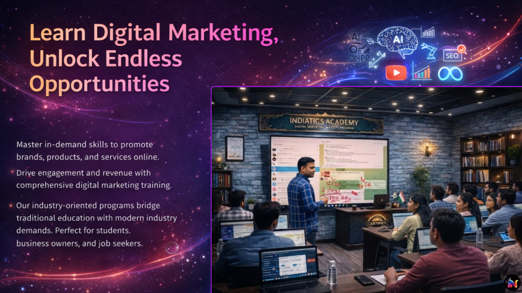 Indiatics Academy - Best Digital Marketing and AI Course in Nashik Road