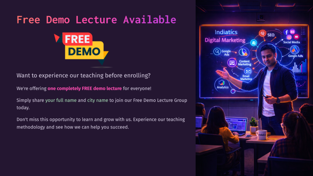 Indiatics Academy - Best Digital Marketing and AI Course in Nashik Road