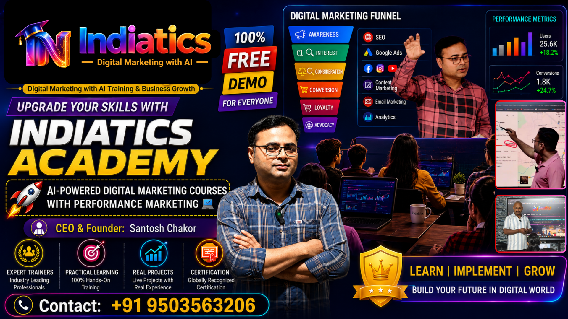 Indiatics Digital marketing course academy nashik