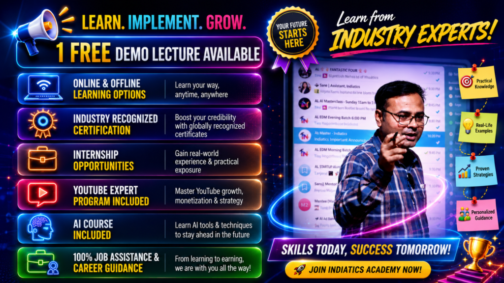 Indiatics Digital marketing course academy nashik