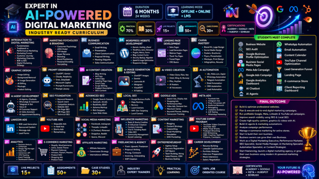 Indiatics Digital marketing course academy nashik