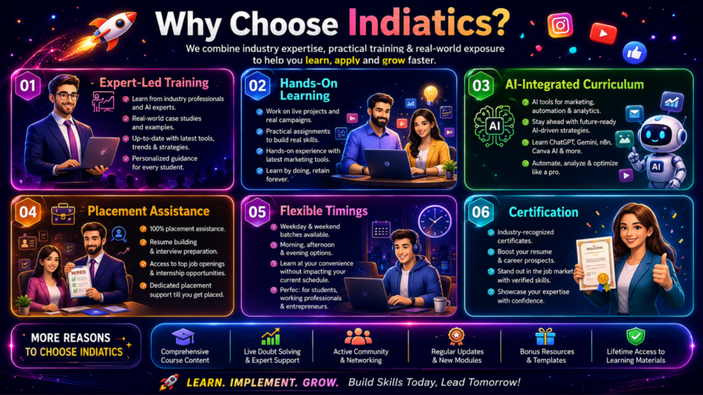 Indiatics Digital marketing course academy nashik